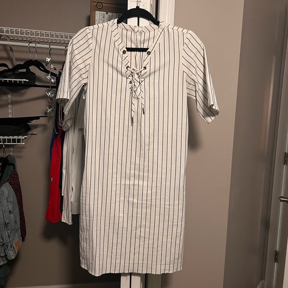 Madewell pin stripe dress